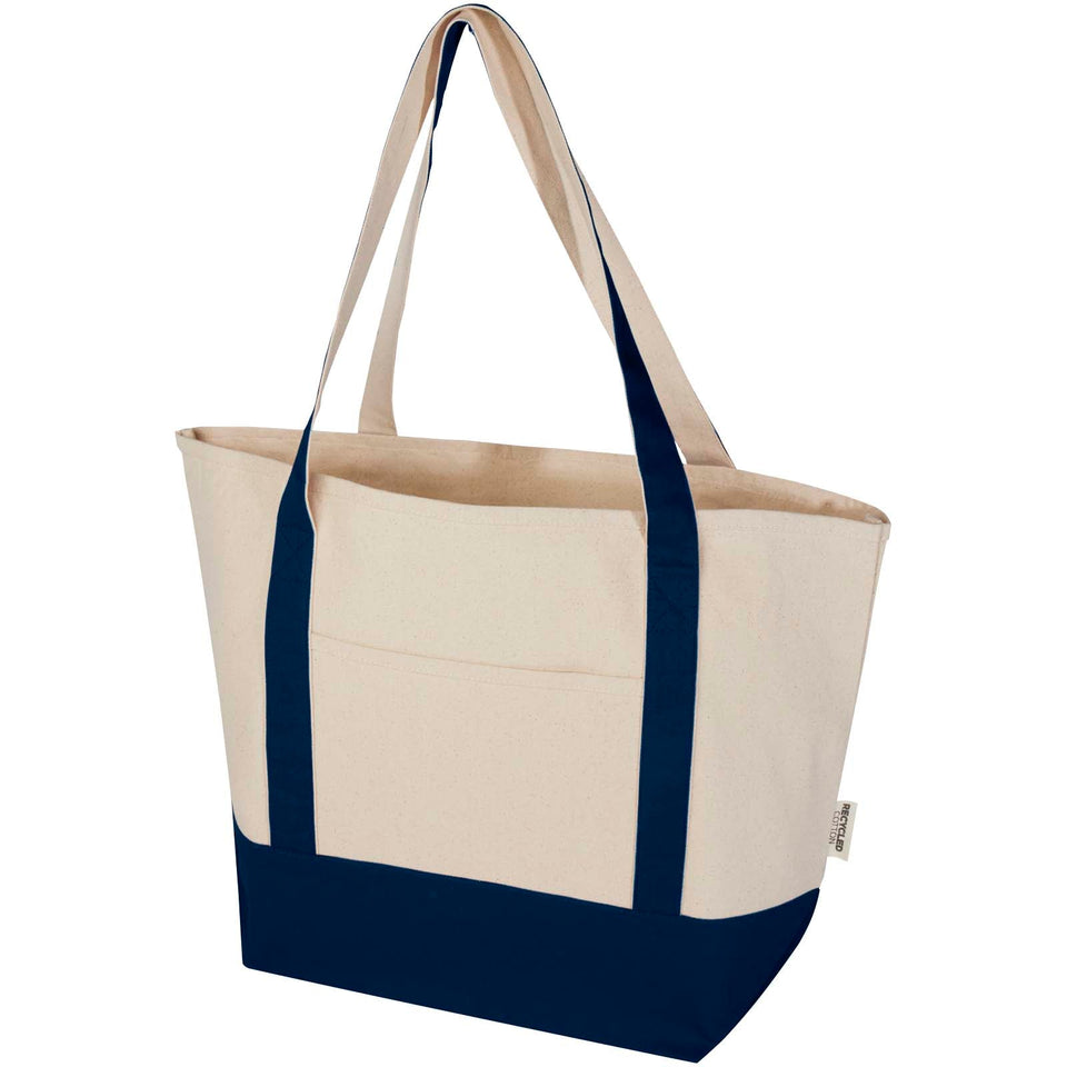 Tote bag in cotone riciclato certificato GRS da 320 g/m² Sam personalizzato con logo - Pubblienne