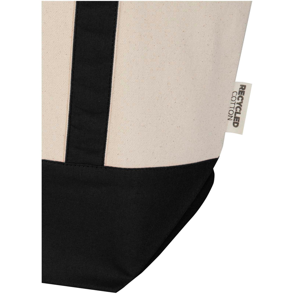 Tote bag in cotone riciclato certificato GRS da 320 g/m² Sam personalizzato con logo - Pubblienne
