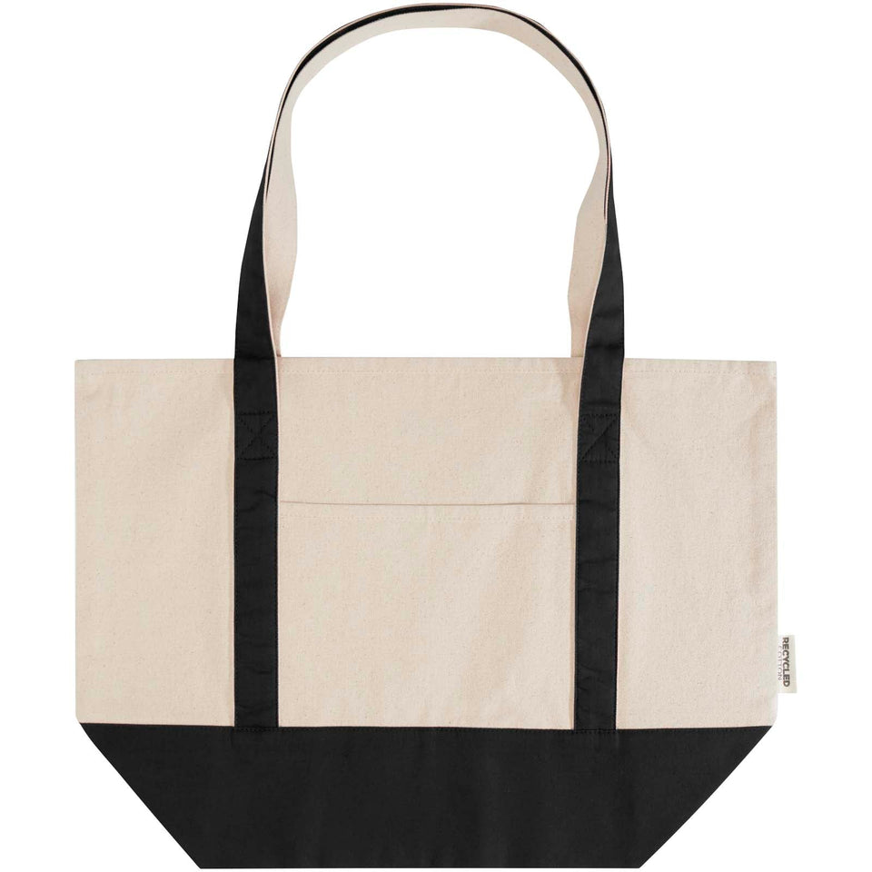 Tote bag in cotone riciclato certificato GRS da 320 g/m² Sam personalizzato con logo - Pubblienne