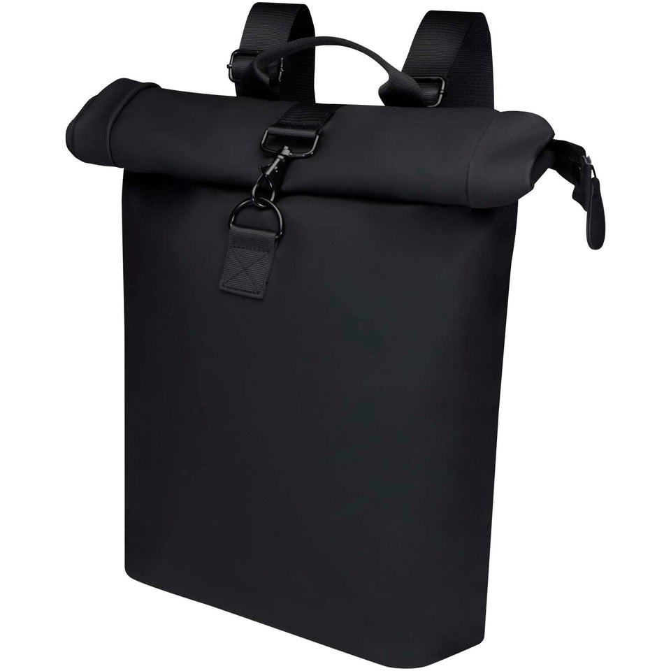 Zaino roll-top per portatile da 15,6" riciclato certificato GRS da 12 litri Turner personalizzato con logo - Pubblienne