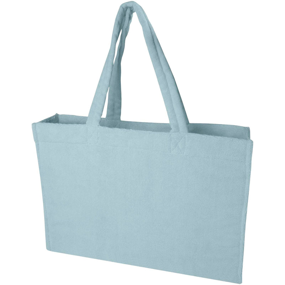 Tote bag per la spiaggia in spugna riciclata certificata GRS da 13 litri Siam personalizzato con logo - Pubblienne
