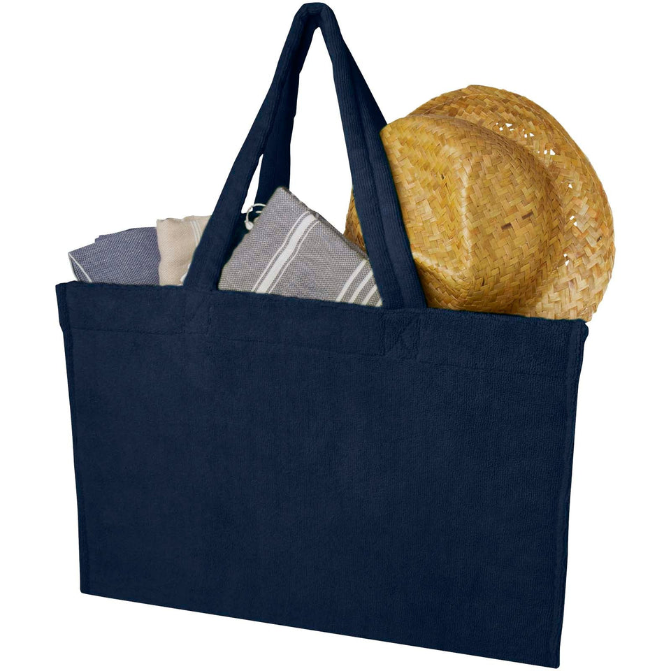 Tote bag per la spiaggia in spugna riciclata certificata GRS da 13 litri Siam personalizzato con logo - Pubblienne