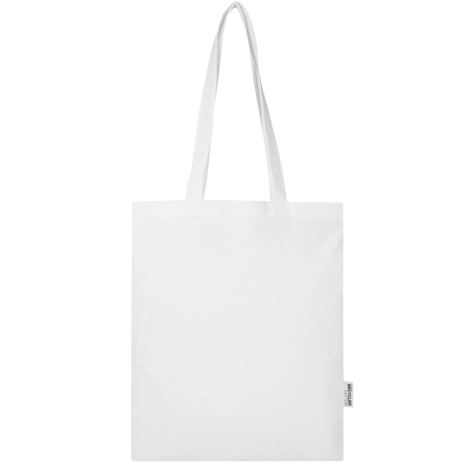 Tote bag in cotone riciclato certificato GRS da 140 g/m² Madras Blend - 7L personalizzato con logo - Pubblienne