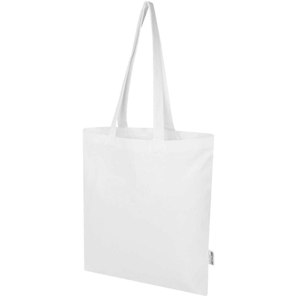 Tote bag in cotone riciclato certificato GRS da 140 g/m² Madras Blend - 7L personalizzato con logo - Pubblienne