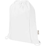 Borsa con cordoncino  in materiale riciclato GRS da 140 g/m² Oregon Blend - 5L personalizzato con logo - Pubblienne
