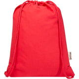 Borsa con cordoncino  in materiale riciclato GRS da 140 g/m² Oregon Blend - 5L personalizzato con logo - Pubblienne