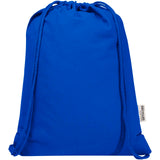 Borsa con cordoncino  in materiale riciclato GRS da 140 g/m² Oregon Blend - 5L personalizzato con logo - Pubblienne
