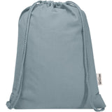 Borsa con cordoncino  in materiale riciclato GRS da 140 g/m² Oregon Blend - 5L personalizzato con logo - Pubblienne