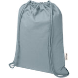 Borsa con cordoncino  in materiale riciclato GRS da 140 g/m² Oregon Blend - 5L personalizzato con logo - Pubblienne