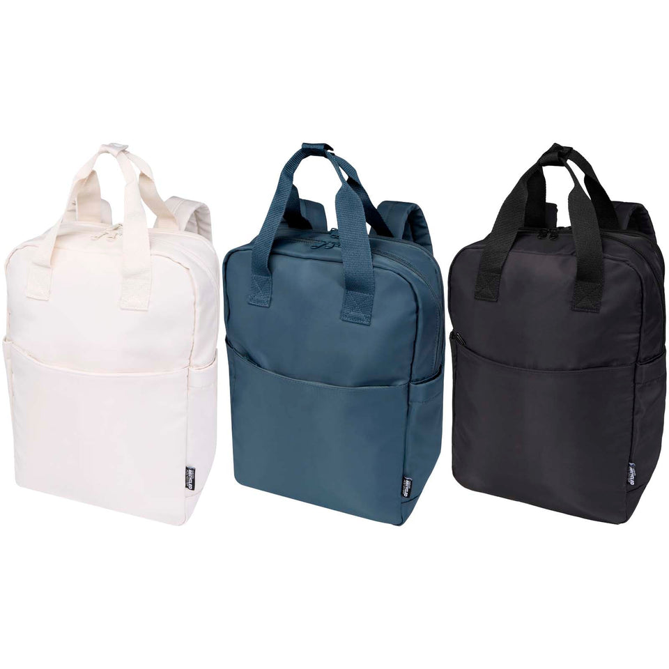 Zaino da viaggio per portatile da 14" in materiale riciclato da 9 litri Trip Aware™ personalizzato con logo - Pubblienne