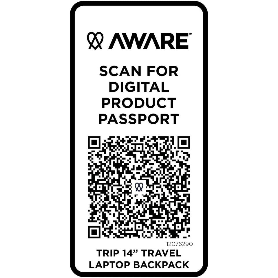 Zaino da viaggio per portatile da 14" in materiale riciclato da 9 litri Trip Aware™ personalizzato con logo - Pubblienne