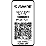 Borsone da viaggio in materiale riciclato da 42 litri Trip Aware™ personalizzato con logo - Pubblienne