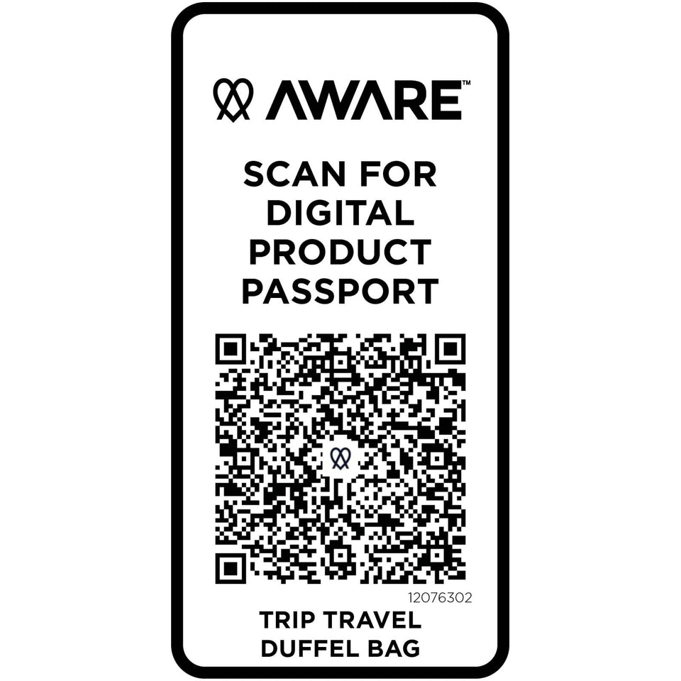 Borsone da viaggio in materiale riciclato da 42 litri Trip Aware™ personalizzato con logo - Pubblienne