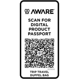 Borsone da viaggio in materiale riciclato da 42 litri Trip Aware™ personalizzato con logo - Pubblienne