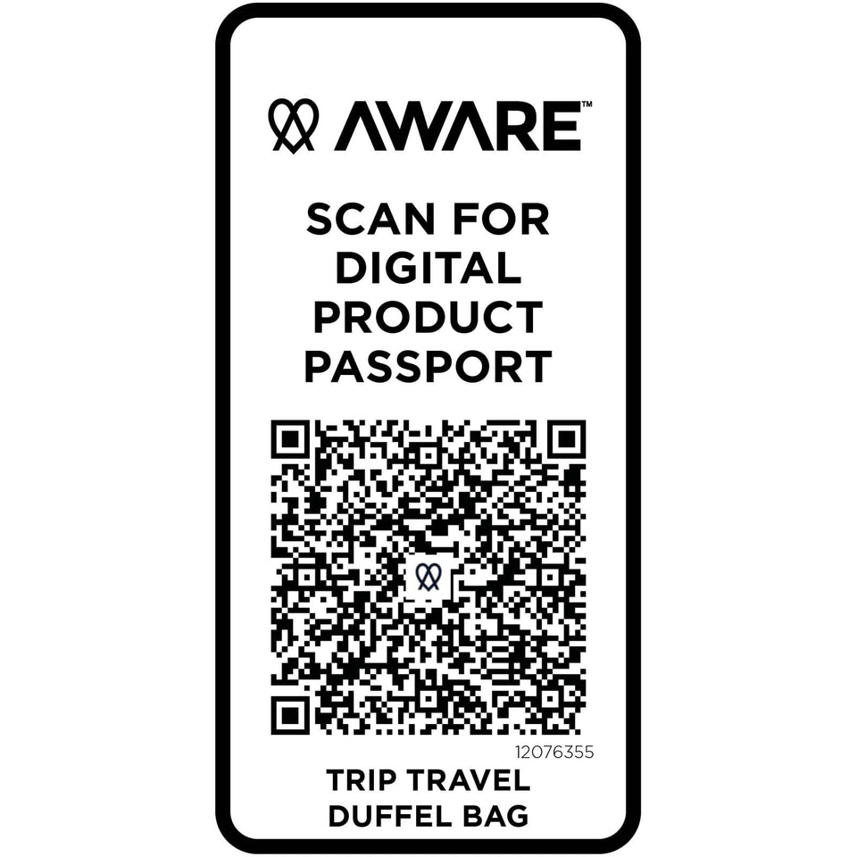 Borsone da viaggio in materiale riciclato da 42 litri Trip Aware™ personalizzato con logo - Pubblienne