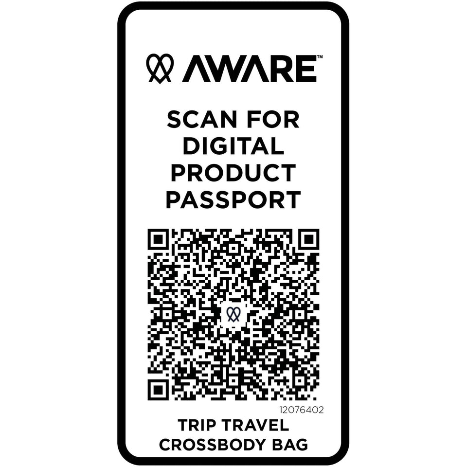 Borsa a tracolla da viaggio in materiale riciclato da 1 litro Trip Aware™ personalizzato con logo - Pubblienne