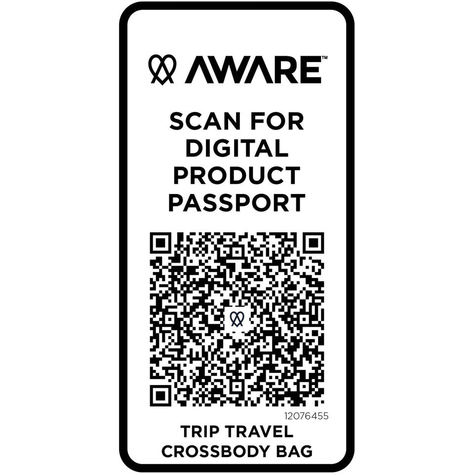 Borsa a tracolla da viaggio in materiale riciclato da 1 litro Trip Aware™ personalizzato con logo - Pubblienne