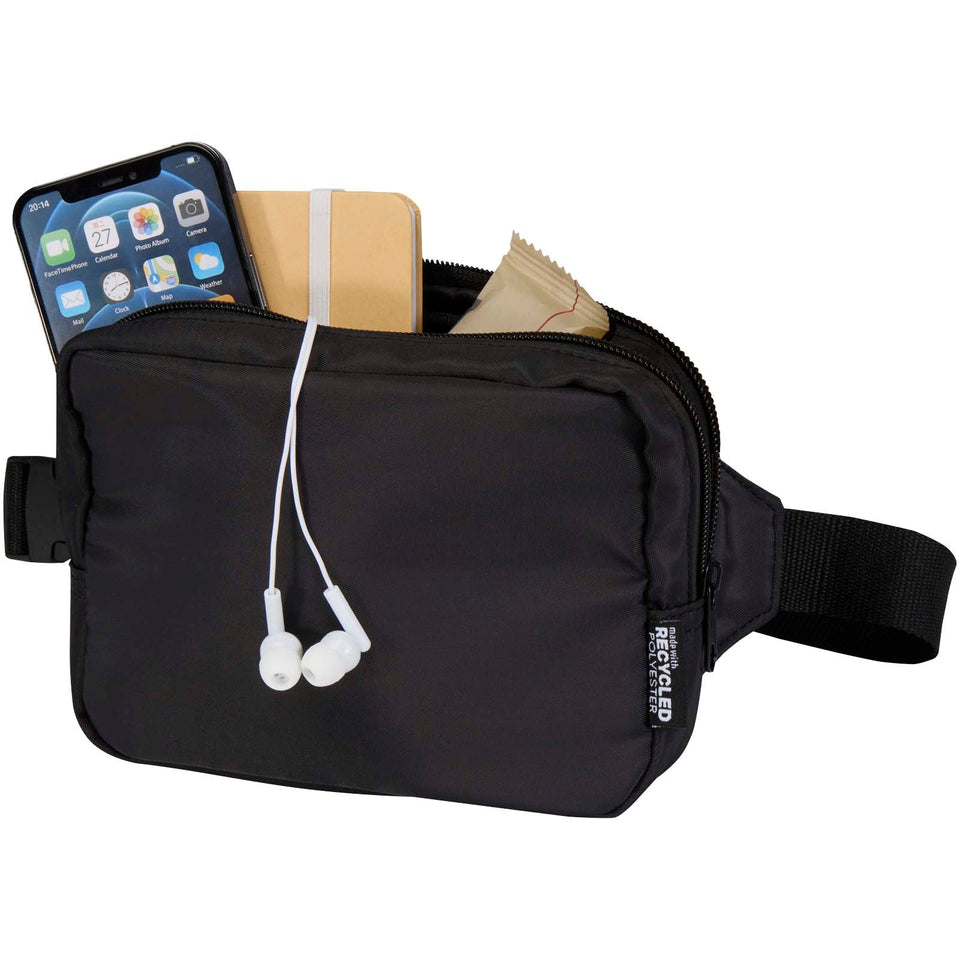 Borsa a tracolla da viaggio in materiale riciclato da 1 litro Trip Aware™ personalizzato con logo - Pubblienne