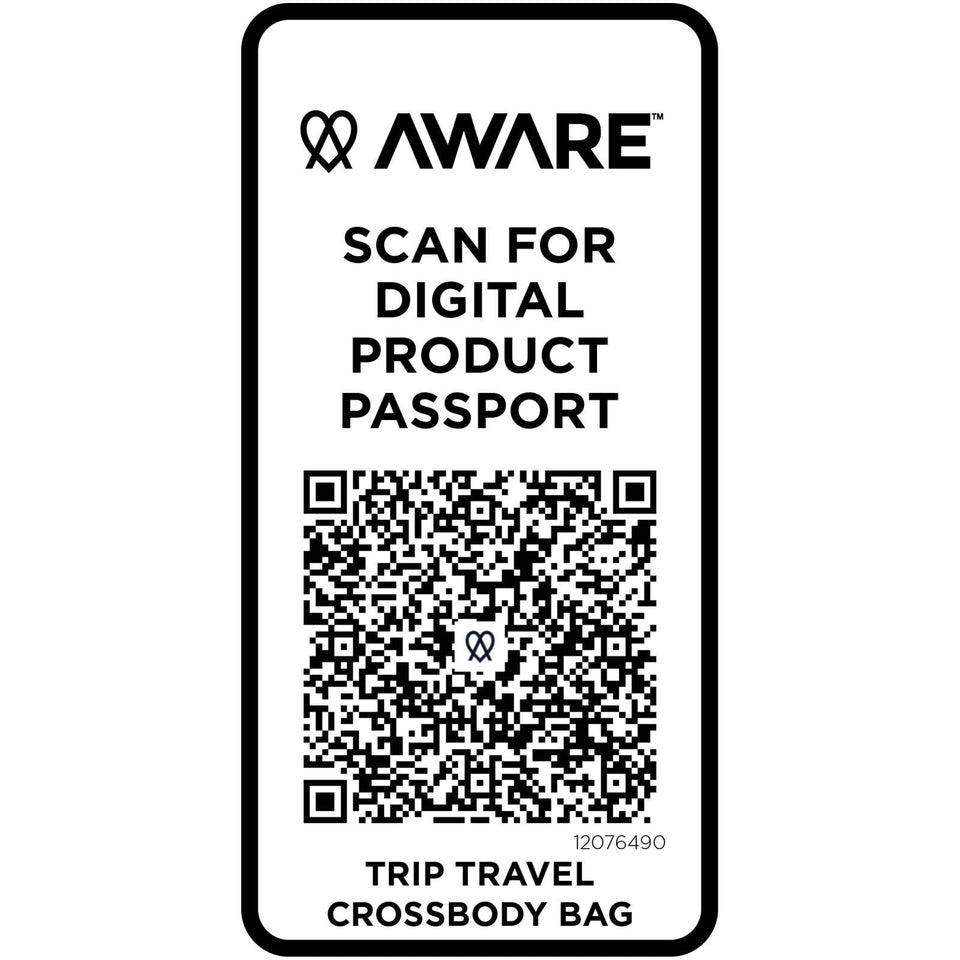 Borsa a tracolla da viaggio in materiale riciclato da 1 litro Trip Aware™ personalizzato con logo - Pubblienne