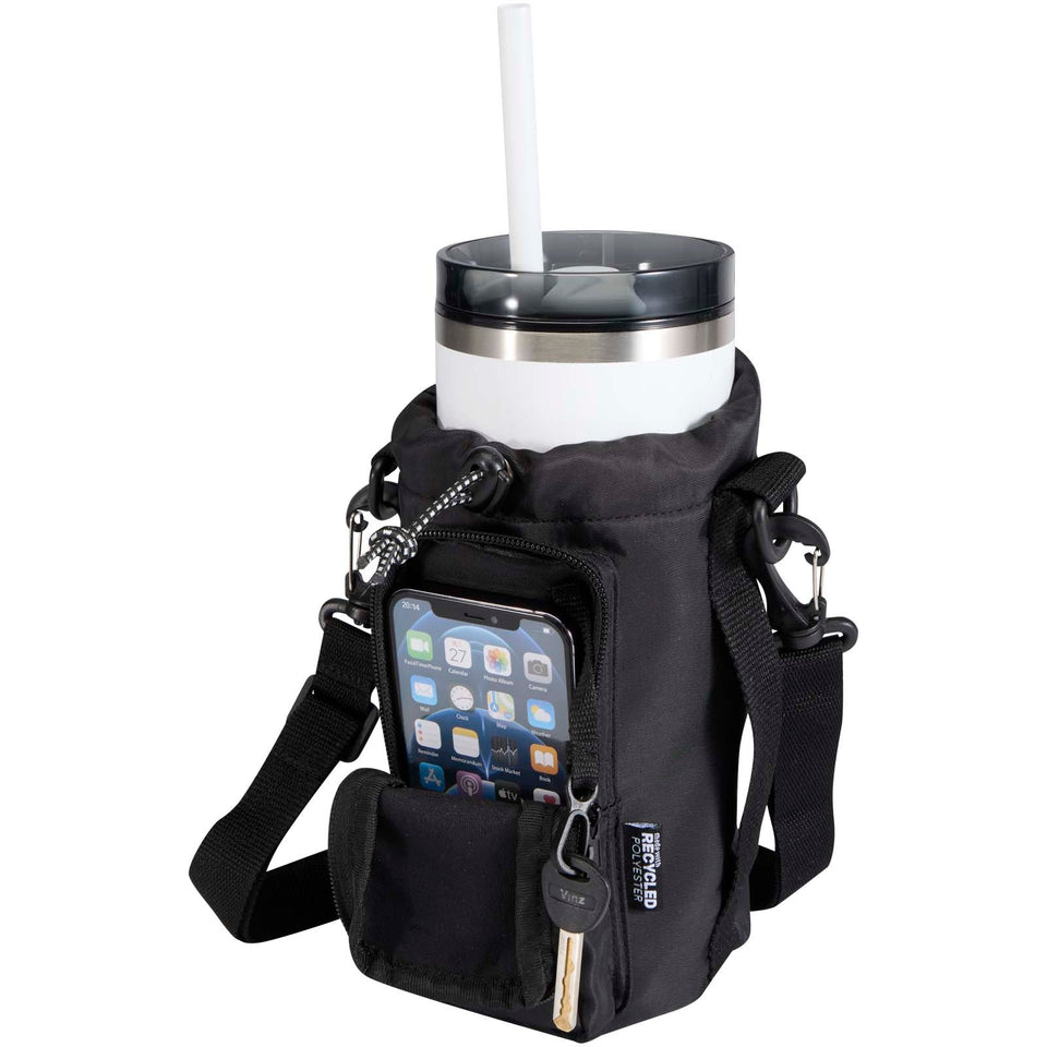 Borsa da viaggio per bottiglie in materiale riciclato da 2 litri Trip Aware™ personalizzato con logo - Pubblienne