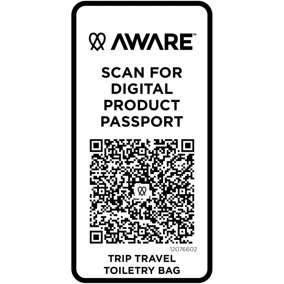 Beauty case in materiale riciclato da 6 litri Trip Aware™ personalizzato con logo - Pubblienne