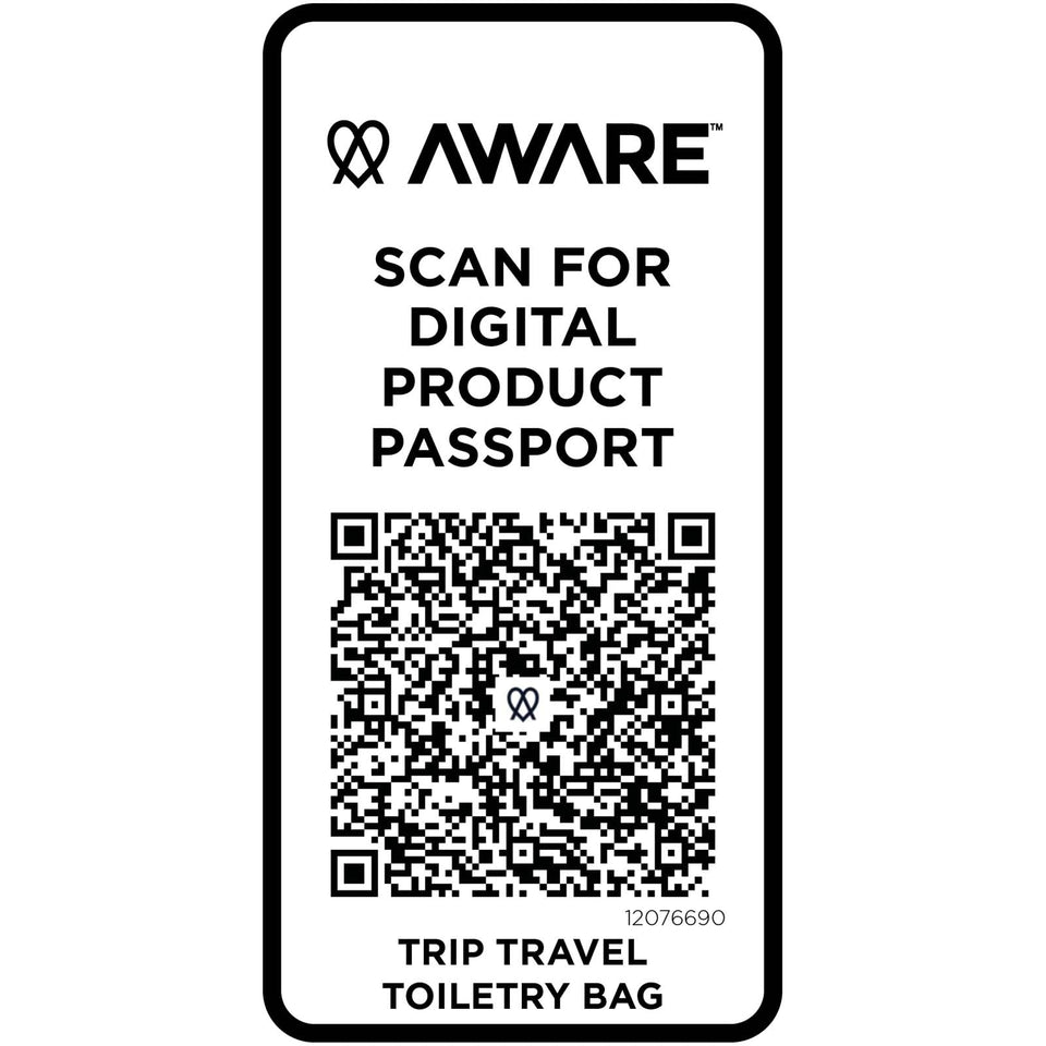 Beauty case in materiale riciclato da 6 litri Trip Aware™ personalizzato con logo - Pubblienne