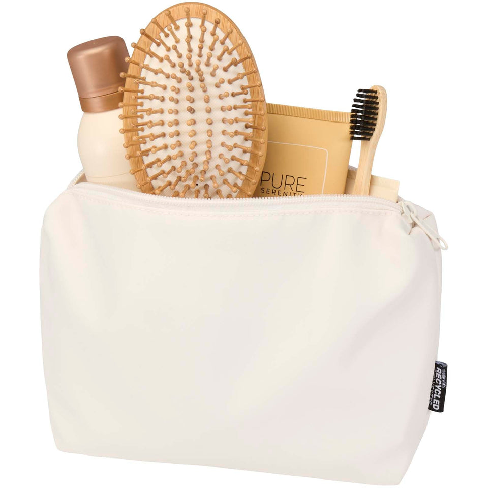Beauty case da viaggio in materiale riciclato da 2 litri Trip Aware™ personalizzato con logo - Pubblienne