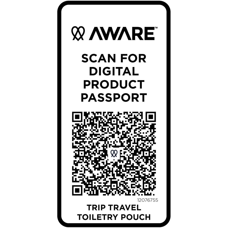 Beauty case da viaggio in materiale riciclato da 2 litri Trip Aware™ personalizzato con logo - Pubblienne