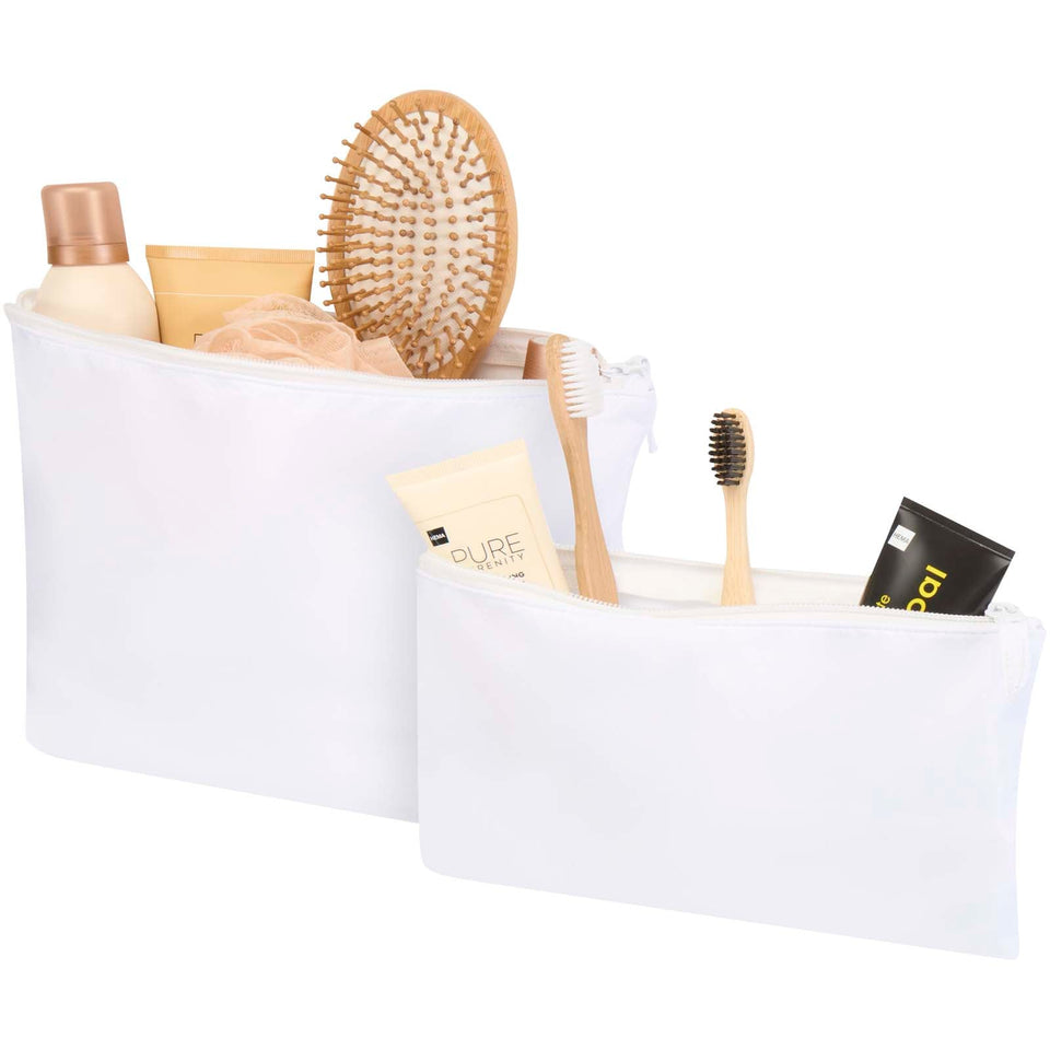 Set di beauty case in materiale riciclato certificato GRS Swift personalizzato con logo - Pubblienne