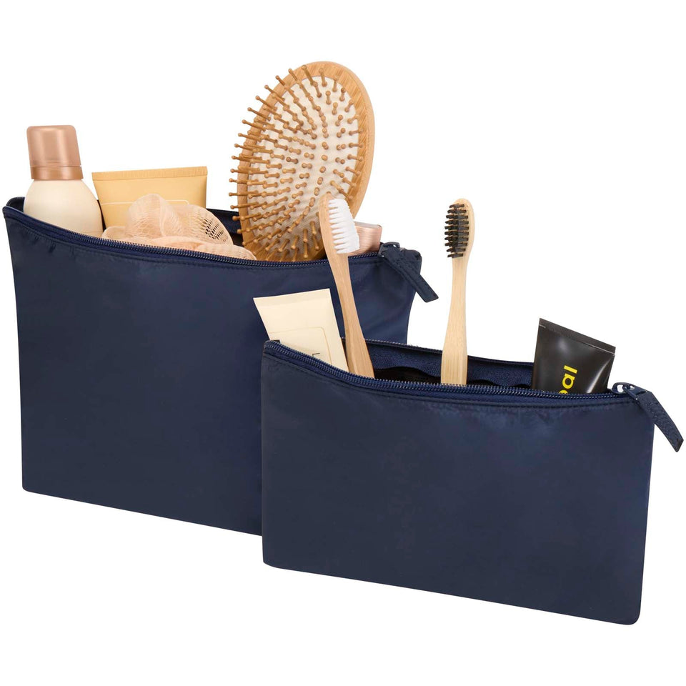 Set di beauty case in materiale riciclato certificato GRS Swift personalizzato con logo - Pubblienne