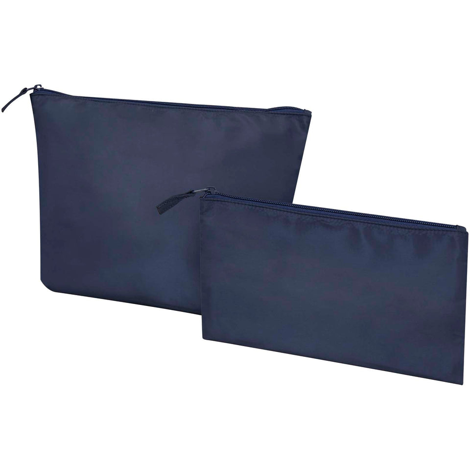 Set di beauty case in materiale riciclato certificato GRS Swift personalizzato con logo - Pubblienne