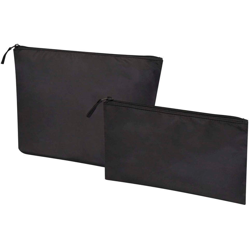 Set di beauty case in materiale riciclato certificato GRS Swift personalizzato con logo - Pubblienne