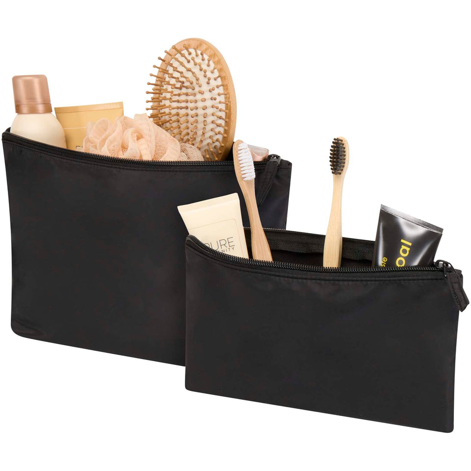 Set di beauty case in materiale riciclato certificato GRS Swift personalizzato con logo - Pubblienne