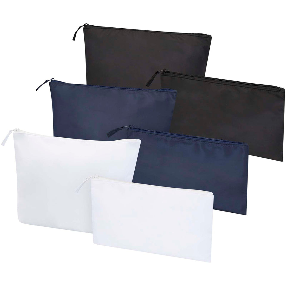 Set di beauty case in materiale riciclato certificato GRS Swift personalizzato con logo - Pubblienne