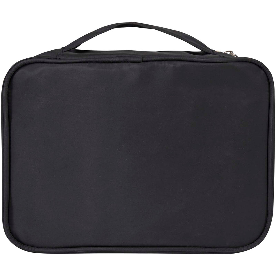 Organizer per il trucco in PET riciclato certificato GRS Muse personalizzato con logo - Pubblienne