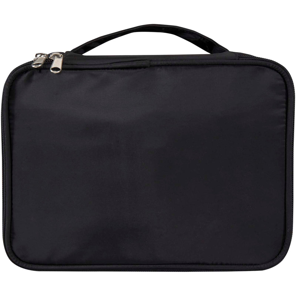 Organizer per il trucco in PET riciclato certificato GRS Muse personalizzato con logo - Pubblienne