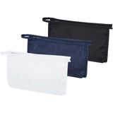 Pochette per articoli da toilette in PET riciclato certificato GRS Muse personalizzato con logo - Pubblienne