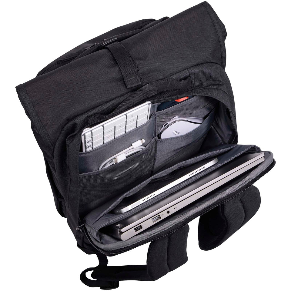 Zaino roll-top espandibile per portatile da 17" in materiale riciclato Case Logic Variate personalizzato con logo - Pubblienne