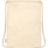 Borsa con cordoncino in tessuto biologico certificato OCS da 100 g/m² Odisha - 5L personalizzato con logo - Pubblienne