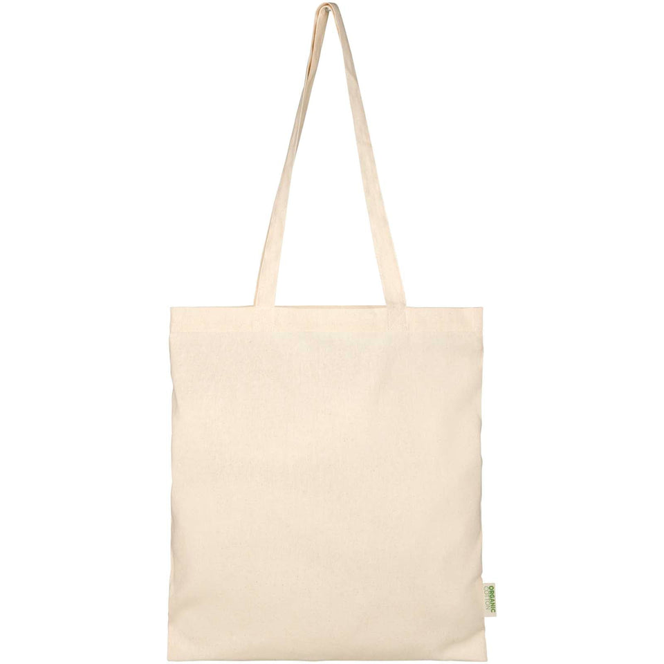 Tote bag in cotone biologico certificato OCS da 140 g/m² Odisha -7L personalizzato con logo - Pubblienne