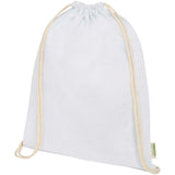 Borsa con cordoncino in tessuto biologico certificato OCS da 140 g/m² Odisha  - 5L personalizzato con logo - Pubblienne