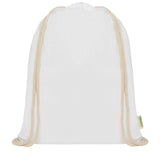 Borsa con cordoncino in tessuto biologico certificato OCS da 140 g/m² Odisha  - 5L personalizzato con logo - Pubblienne