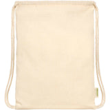 Borsa con cordoncino in tessuto biologico certificato OCS da 140 g/m² Odisha  - 5L personalizzato con logo - Pubblienne