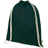 Borsa con cordoncino in tessuto biologico certificato OCS da 140 g/m² Odisha  - 5L personalizzato con logo - Pubblienne