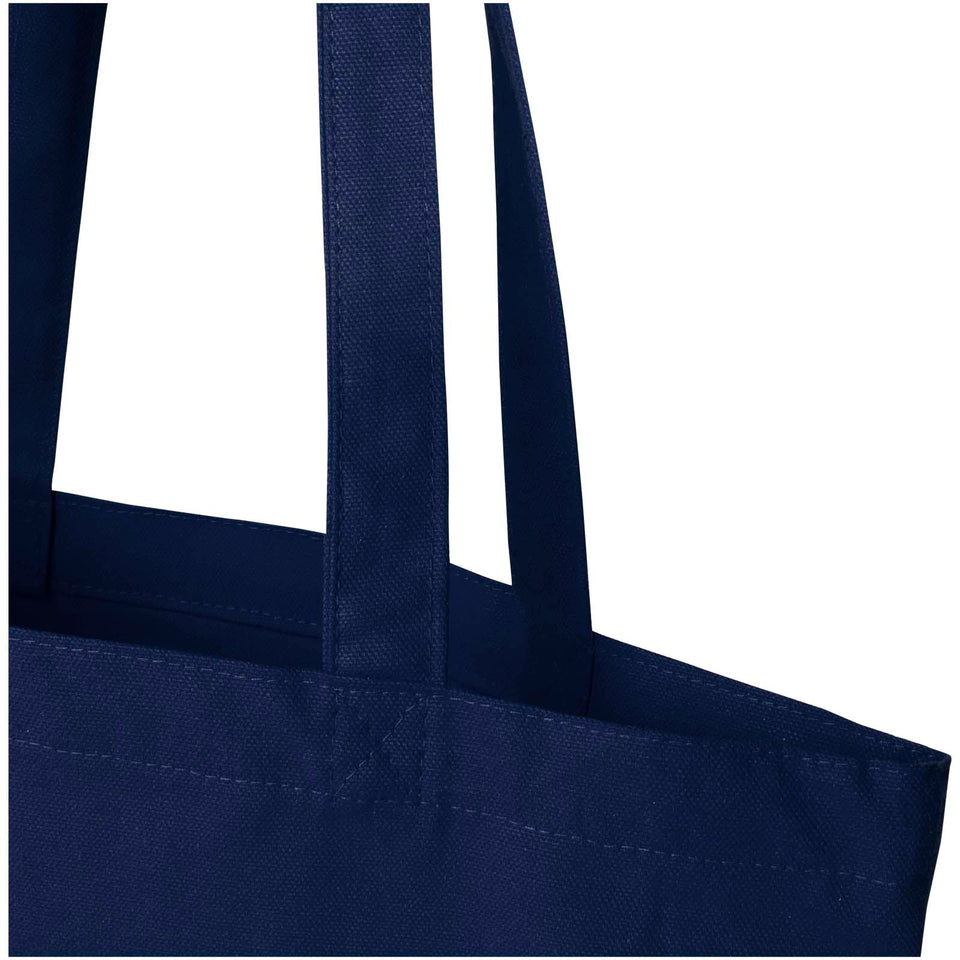 Tote bag da 11 litri con base ampia in tessuto biologico certificato OCS da 180 g/m² Odisha personalizzato con logo - Pubblienne