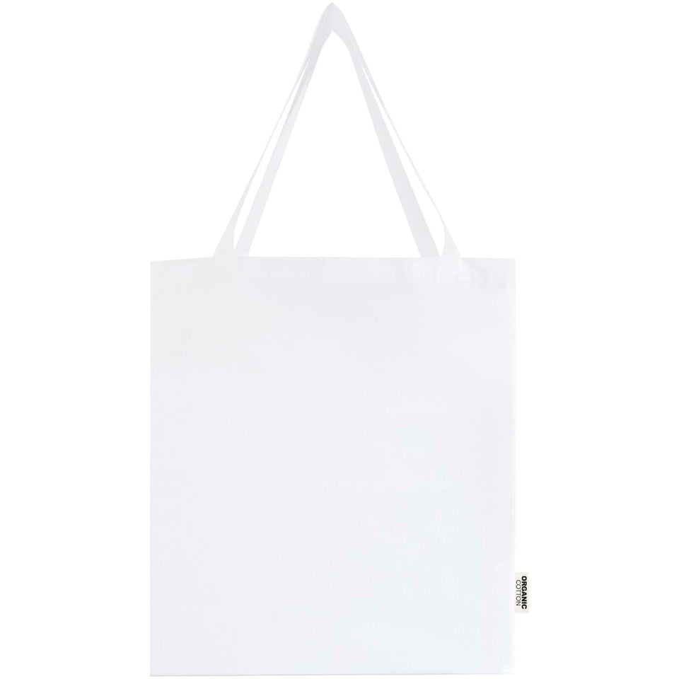 Tote bag a soffietto da 14 litri in tessuto biologico certificato OCS da 180 g/m² Odisha -14L personalizzato con logo - Pubblienne