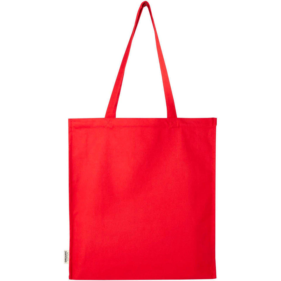 Tote bag a soffietto da 14 litri in tessuto biologico certificato OCS da 180 g/m² Odisha -14L personalizzato con logo - Pubblienne