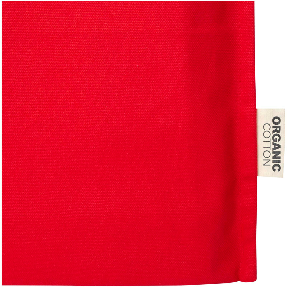 Tote bag a soffietto da 14 litri in tessuto biologico certificato OCS da 180 g/m² Odisha -14L personalizzato con logo - Pubblienne