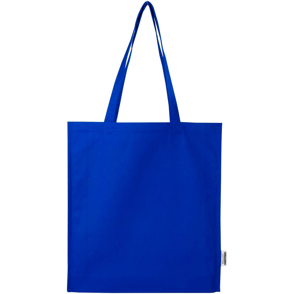 Tote bag a soffietto da 14 litri in tessuto biologico certificato OCS da 180 g/m² Odisha -14L personalizzato con logo - Pubblienne