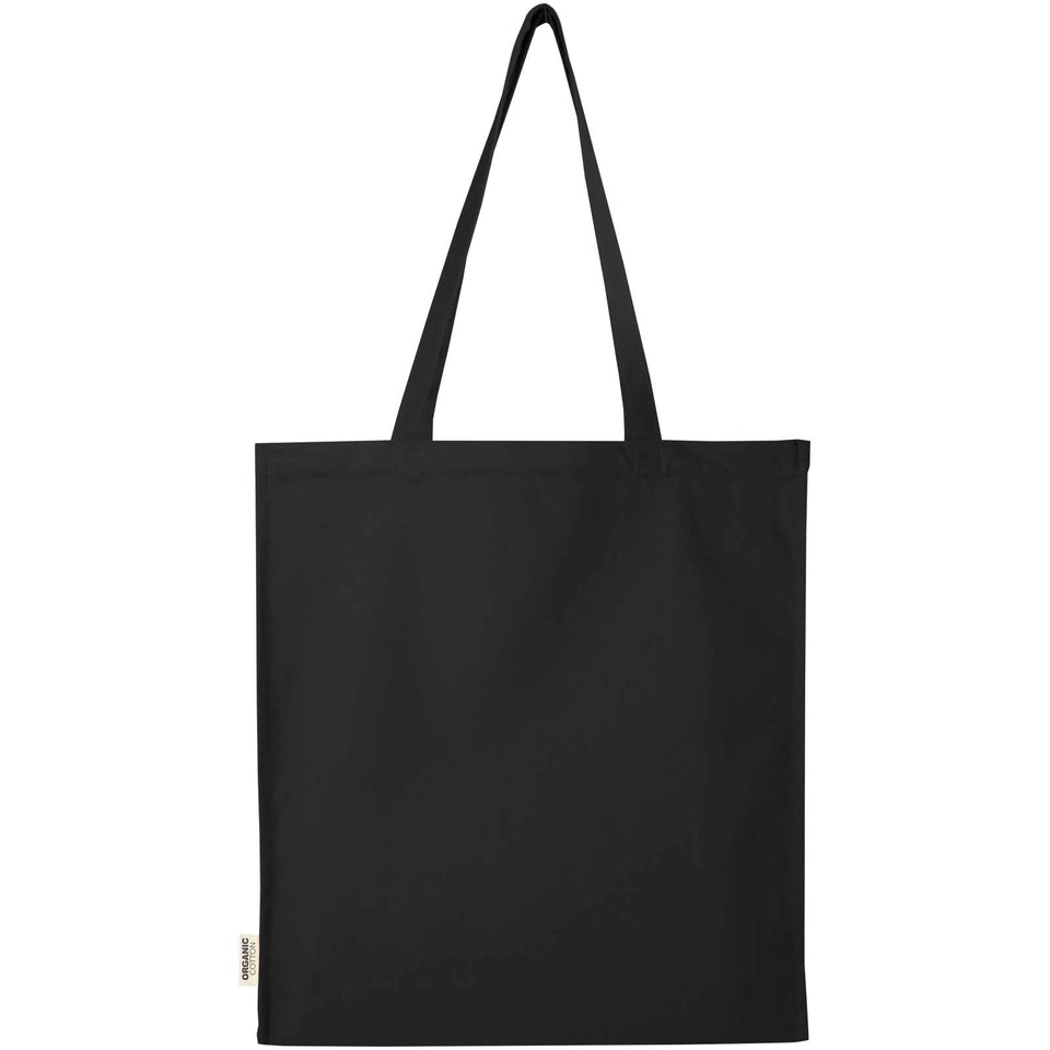 Tote bag a soffietto da 14 litri in tessuto biologico certificato OCS da 180 g/m² Odisha -14L personalizzato con logo - Pubblienne